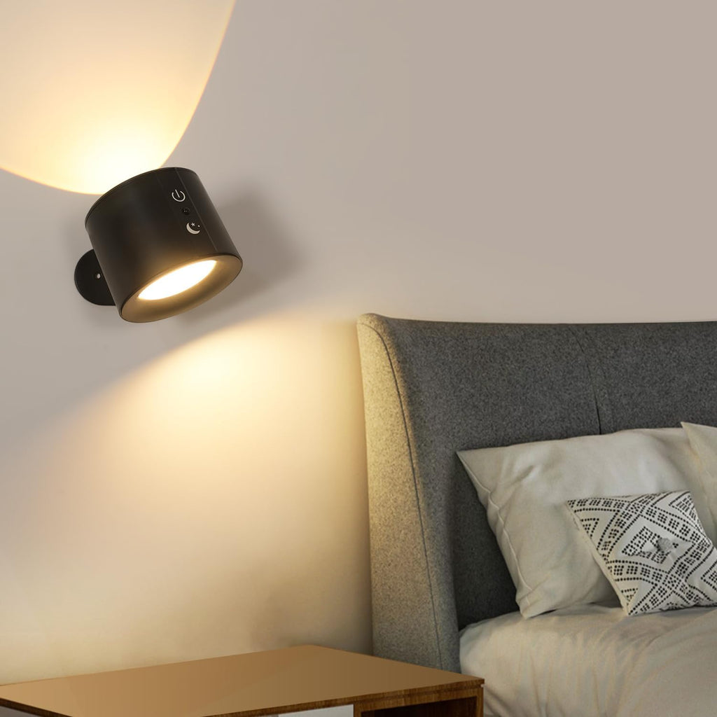 Wall Light - Black Plastic Frame, Tunable and Dimmable