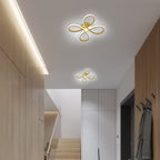 Comely Plafonnier LED Moderne, 30W 3400LM Lampe de Plafond, Luminaire Plafonnier Forme de Fleur pour Couloir, Balcon, Chambre, Salon, Salle à Manger, Lumière Blanche 6500k, 30cm, Doré