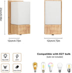 Wall Light - Wood Glass Frame