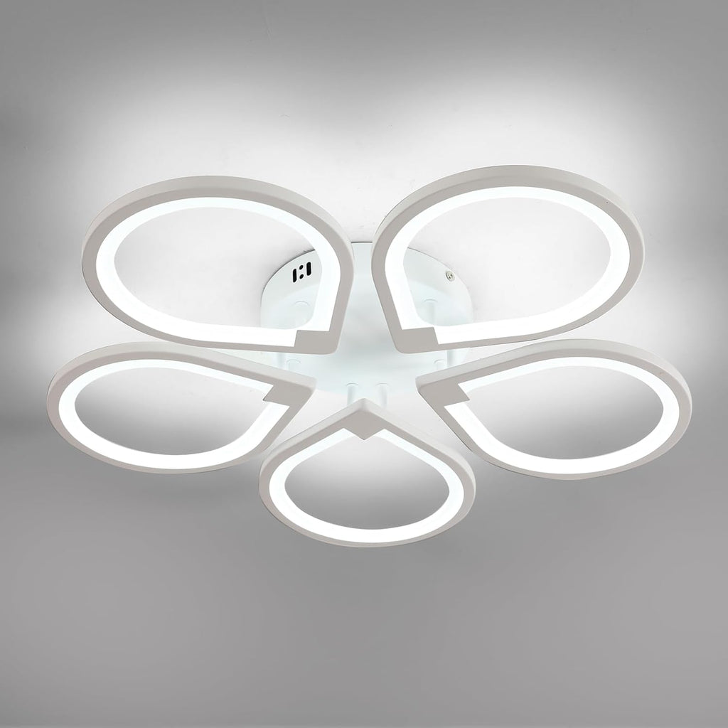 Ceiling Light - White Acrylic Frame, White Light