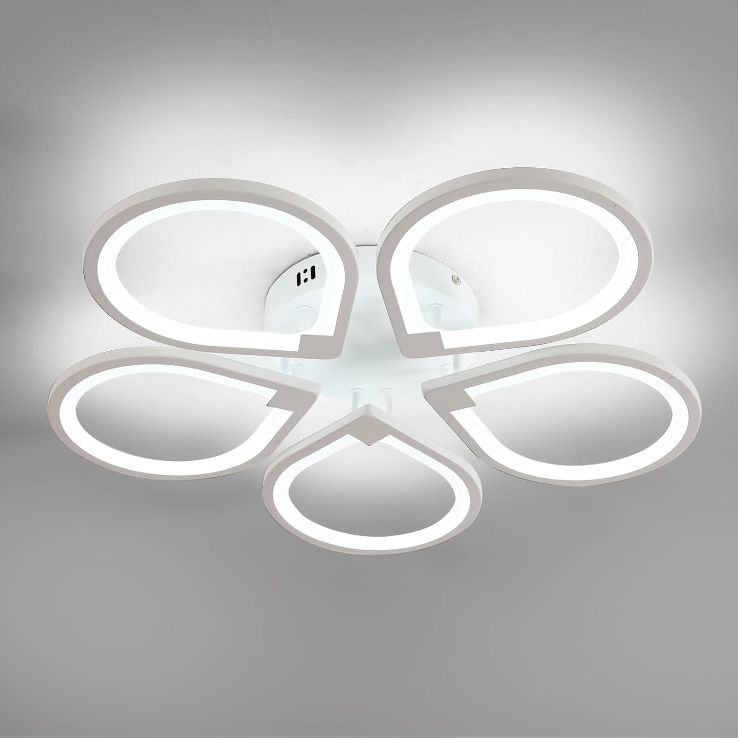 Ceiling Light - White Acrylic Frame, White Light