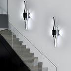 Wall Light - Black Aluminium Frame, White Light