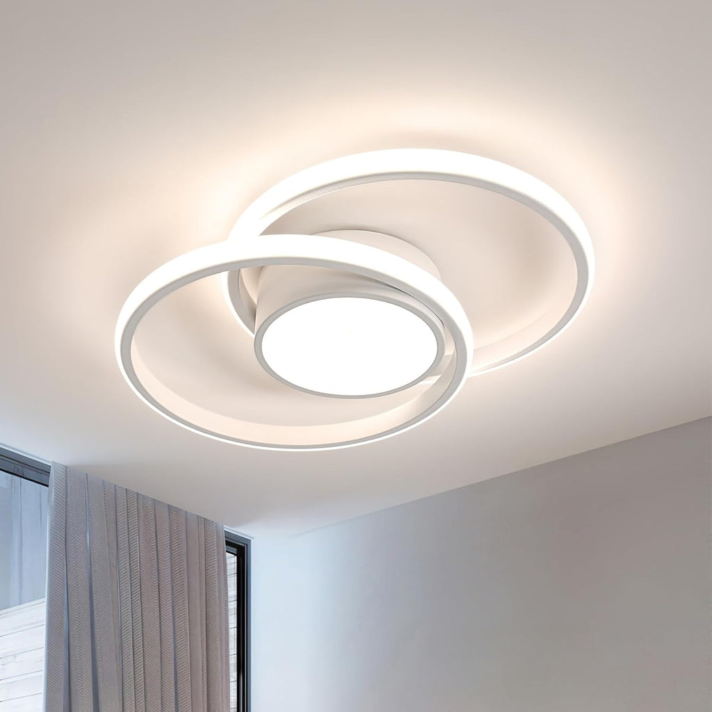 Ceiling Light - White Aluminium Frame, Natural Light