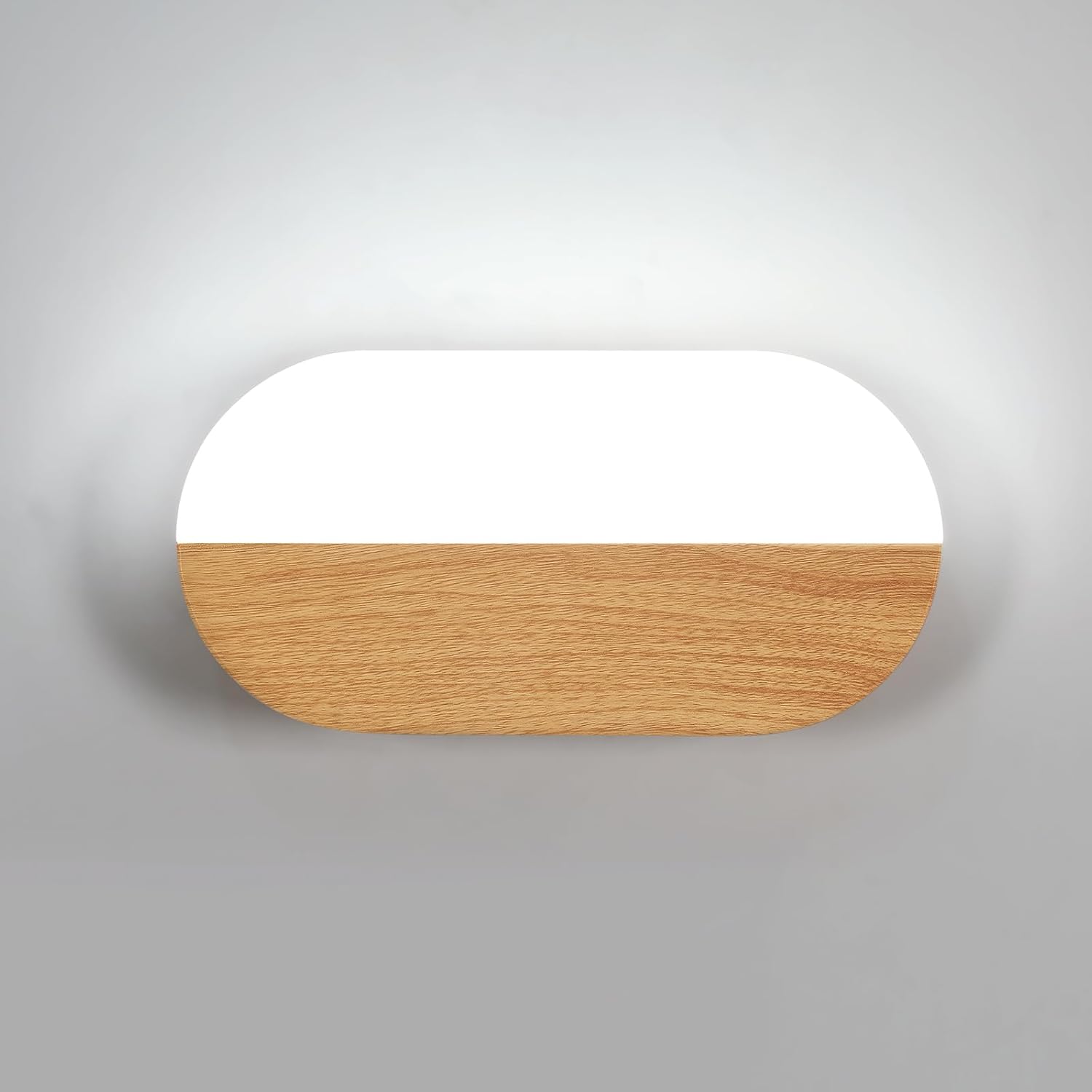 Wall Light - Wood Acrylic Frame, White Light