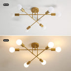 Ceiling Light - Gold Metal Frame