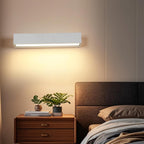 Wall Light - White Metal Frame, Warm Light