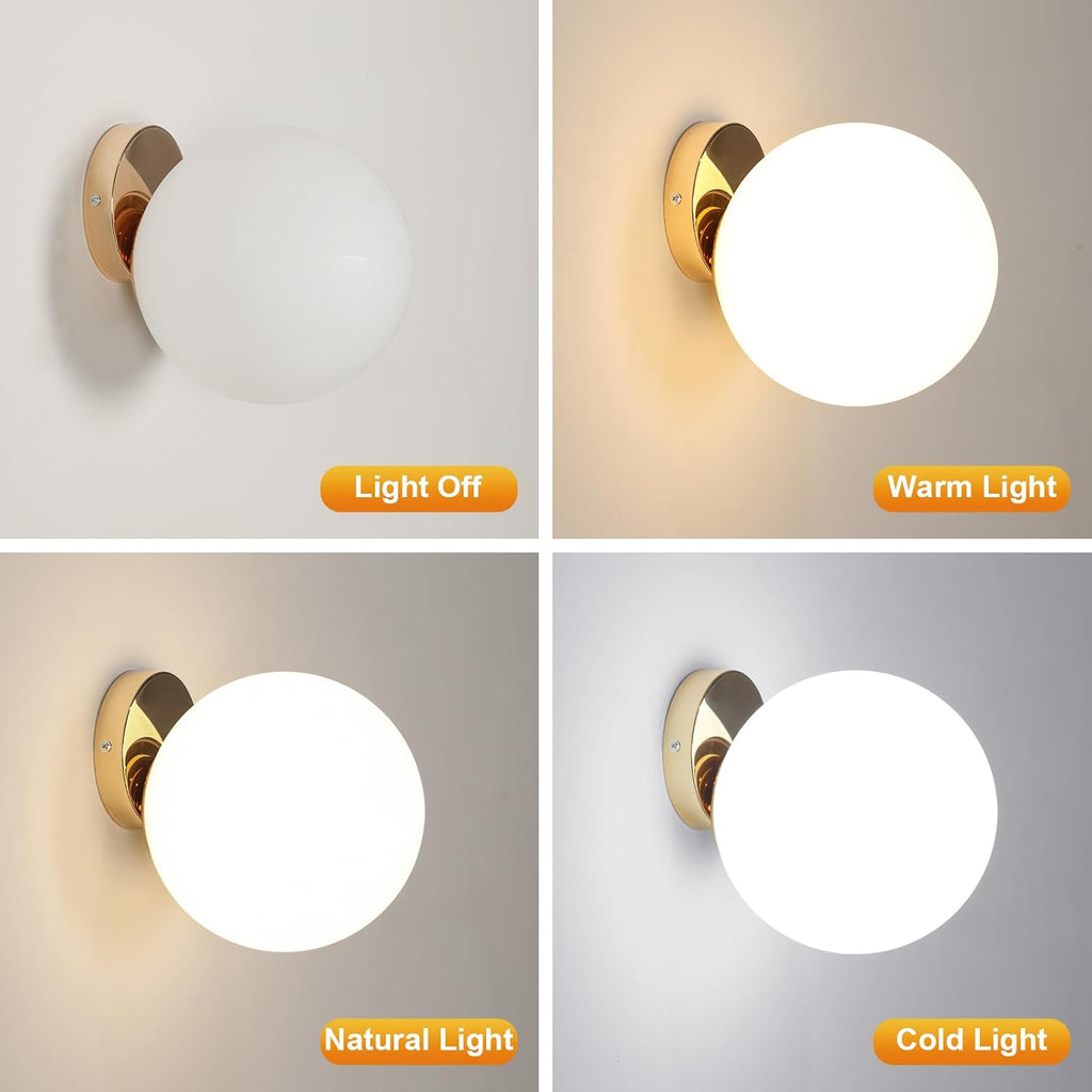 Wall Light - Gold Metal Frame