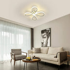 Comely Plafonnier LED Moderne, 30W Lampe de Plafond, Luminaire Plafonnier LED pour Chambre salon, Salle à manger Cuisine, Lumière Neutre 4500K, Argent