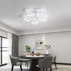 Comely Plafonnier LED Créatif Pétales Design, 65W Lampe de Plafond Acrylique, Moderne Blanc Luminaire Plafonnier LED pour Chambre Salon Salle à Manger Cuisine Couloir, Blanc Froid 6500K