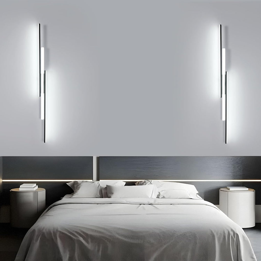 Wall Light - Black Aluminium Frame, White Light