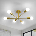 Ceiling Light - Gold Metal Frame