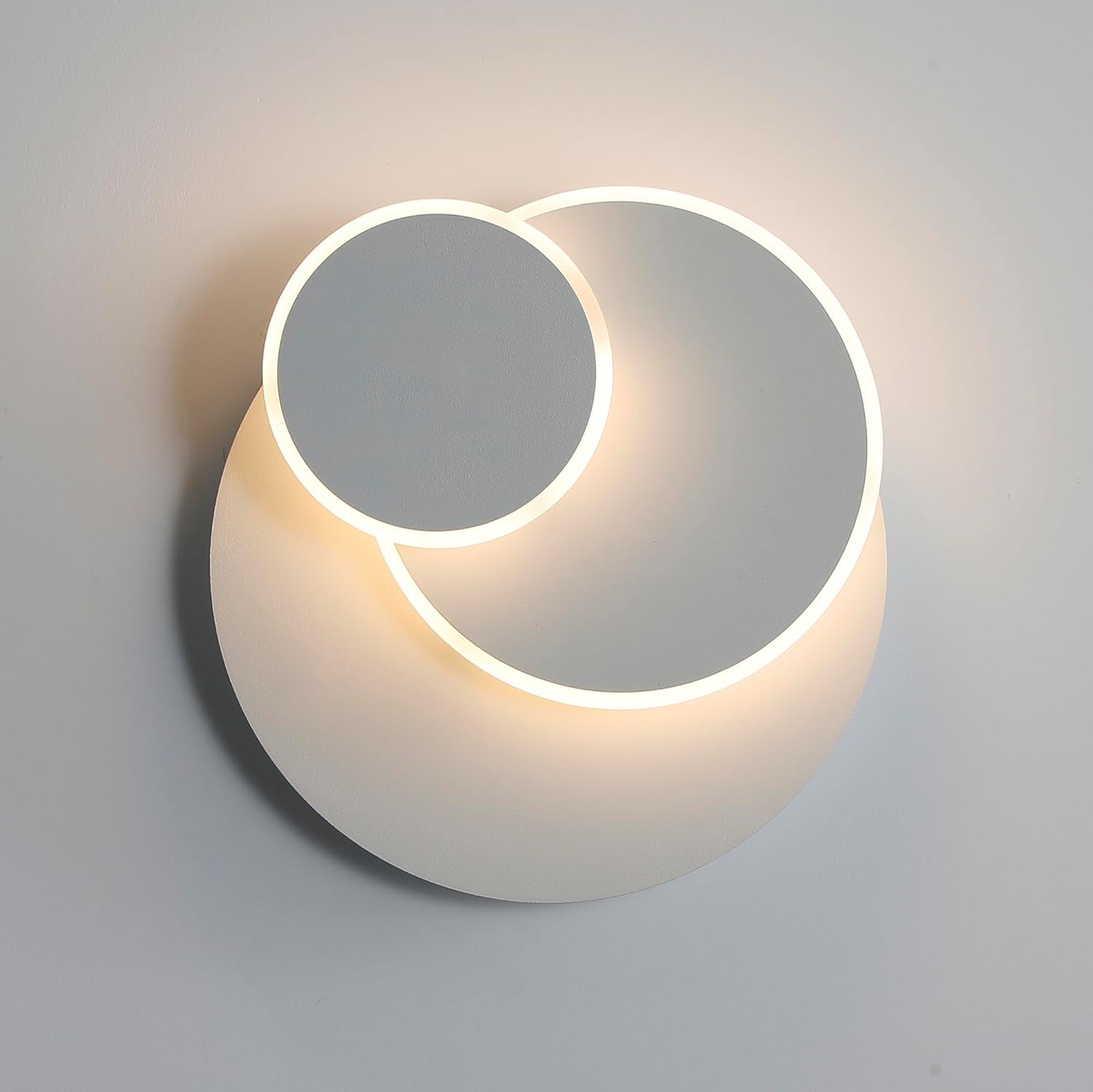 Wall Light - White Acrylic Frame, Warm Light