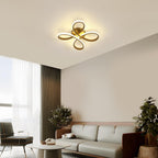 Comely Plafonnier LED Moderne, 30W 3375LM 30cm Lampe de Plafond, Luminaire Plafonnier LED pour Chambre salon, Salle à manger Cuisine, Lumière Neutre 4500K, Or