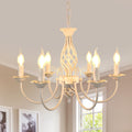 Chandeliers - White Metal Frame