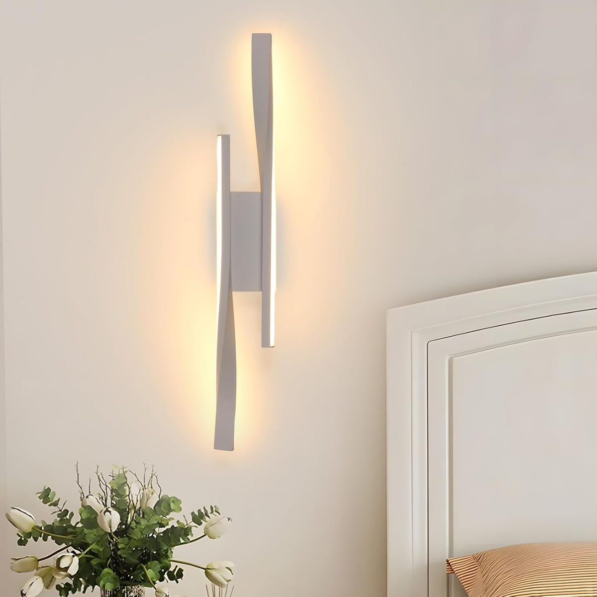 Comely Wandlampe LED Innen, 16W 1800LM Modern Wandleuchte Warmwei? 3000K, Up and Down Flurlampe Wand Belechtung f¨¹r Schlafzimmer Wohnzimmer Treppenhaus Korridor