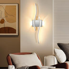 Wall Light - Chrome Aluminium Frame, Warm Light