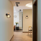 Wall Light - White Metal Frame