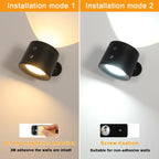 Wall Light - Black Plastic Frame, Tunable and Dimmable