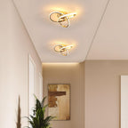 Ceiling Light - Gold Aluminium Frame, Warm Light