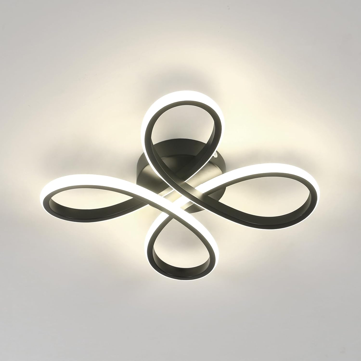 Ceiling Light - Black Aluminium Frame, Natural Light