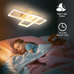 Ceiling Light - White Acrylic Frame, Tunable and Dimmable