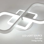 Ceiling Light - White Acrylic Frame, Tunable and Dimmable