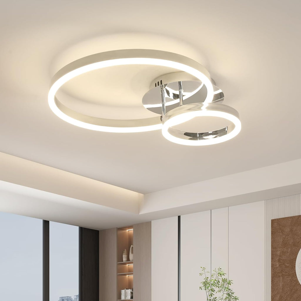 Ceiling Light - Chrome Acrylic Frame, Natural Light