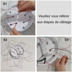 Comely Plafonnier LED, Luminaire Plafonnier 60W 6750LM, Lampe de Plafond Moderne de Pétale pour Salon Chambre Cuisine Salle à Manger, Blanc Froid 6500K, Dia 60cm