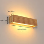 Wall Light - Wood Plastic Frame, Warm Light