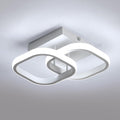Ceiling Light - White Aluminium Frame, White Light
