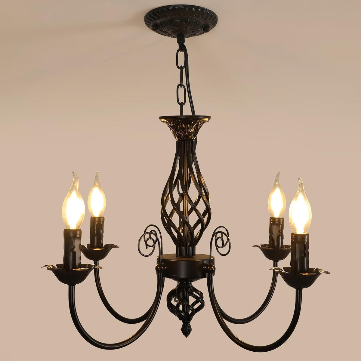 Chandeliers - Black Metal Frame