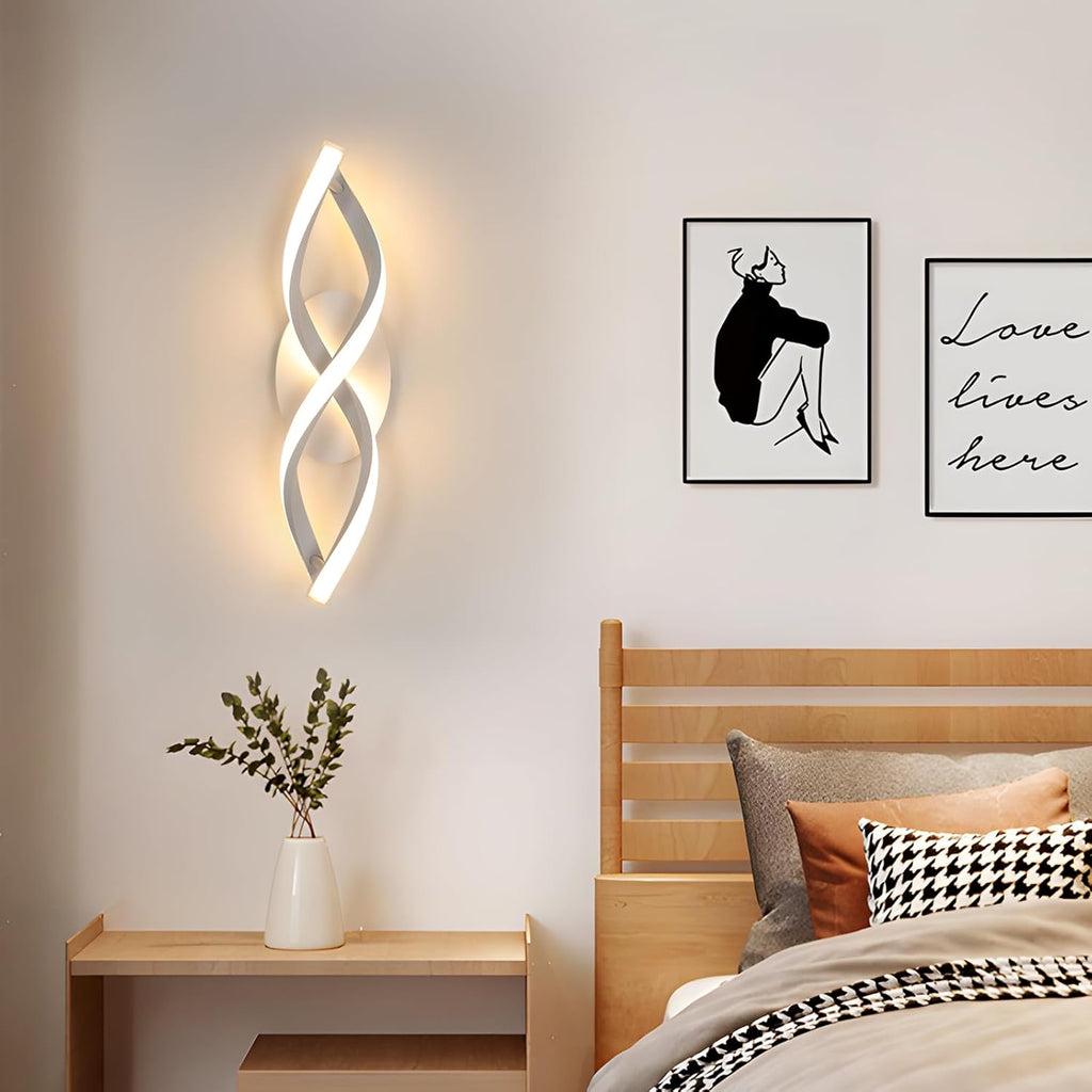 Wall Light - White Aluminium Frame, Warm Light