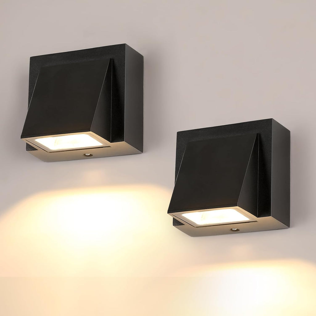 Wall Light - Black Metal Frame, Warm Light