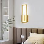 Wall Light - Gold Acrylic Frame, White Light