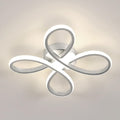 Comely Plafonnier LED Moderne, 30W Lampe de Plafond, Luminaire Plafonnier LED pour Chambre salon, Salle à manger Cuisine, Lumière Neutre 4500K, Argent