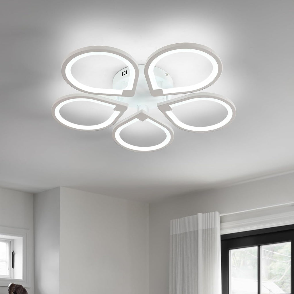 Ceiling Light - White Acrylic Frame, White Light