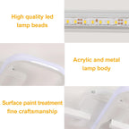 Comely Plafonnier LED Carré Moderne, 36W 4050LM 40.5cm Lampe de Plafond LED, Acrylique Luminaire Plafonnier Intérieur Blanc pour Chambre à Coucher, Salon, Couloir, Lumière Chaude 3000K
