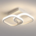 Ceiling Light - White Aluminium Frame, Natural Light