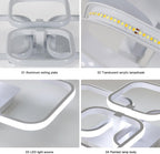Deckenleuchte - Weißer Aluminiumrahmen, Farbtemperatur und Helligkeit einstellbar