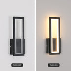 Wall Light - Black Acrylic Frame, Warm Light