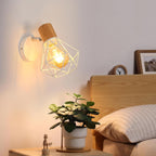 Comely Applique Murale Interieur Vintage, Réglable 180° Moderne Lampe Murale en Bois Métal, Rétro E27 Luminaire Applique Interieur pour Chambre Couloir Salon Cuisine, Blanc