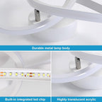 Ceiling Light - White Aluminium Frame, White Light