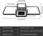 Ceiling Light - Black Acrylic Frame, Tunable and Dimmable