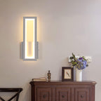 Wall Light - White Acrylic Frame, Warm Light