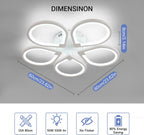Ceiling Light - White Acrylic Frame, White Light
