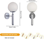 Wall Light - Chrome Glass Frame