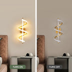 Wall Light - Gold Aluminium Frame, Warm Light
