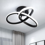 Ceiling Light - Black Aluminium Frame, White Light