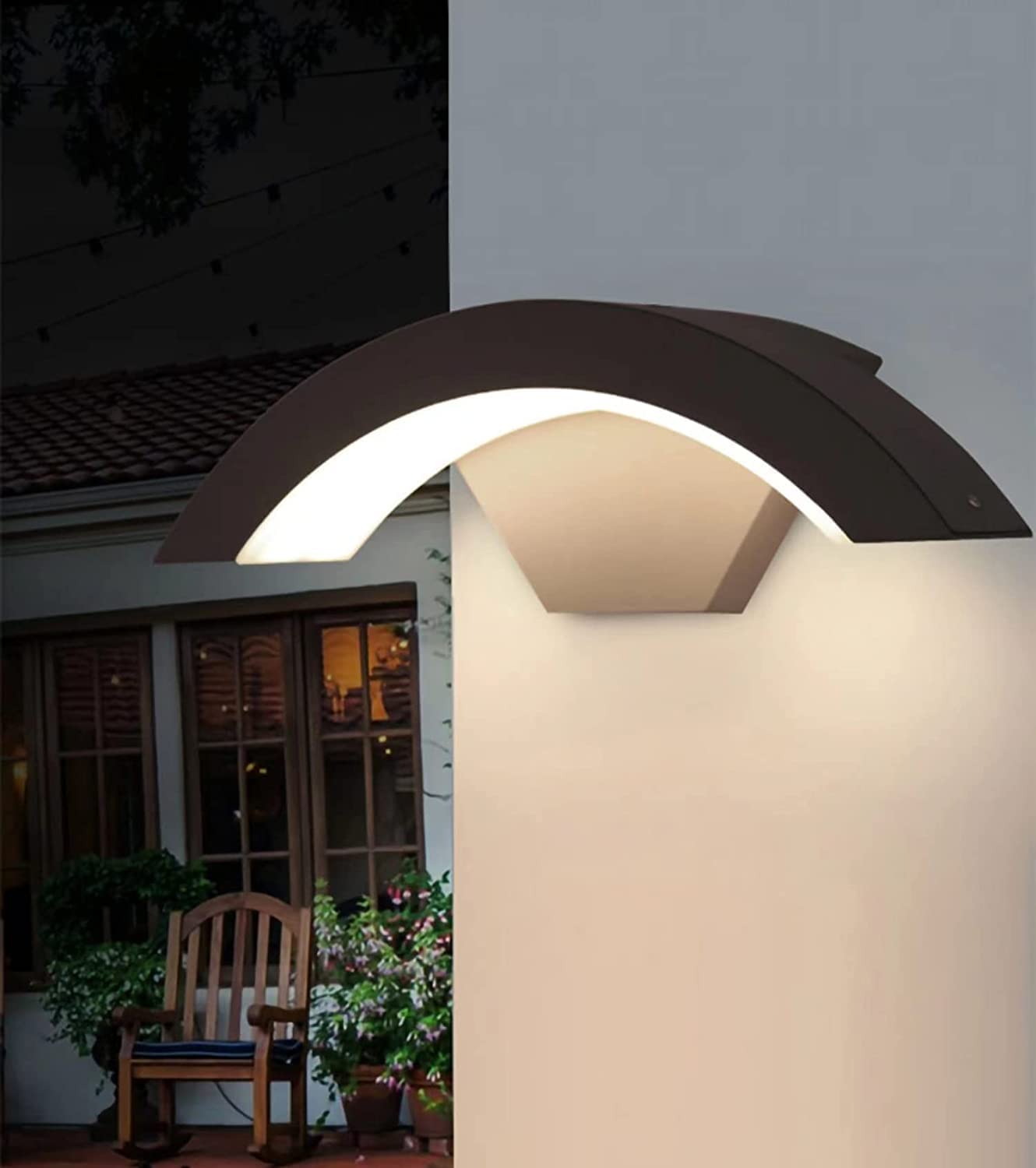 Wall Light - Black Metal Frame, Warm Light
