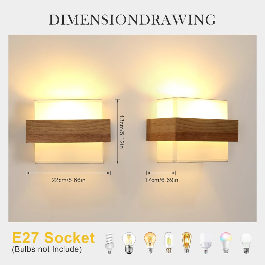 Wall Light - Wood Frame